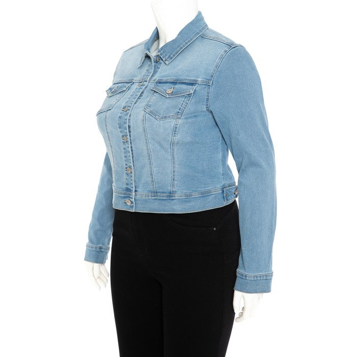 Light wash denim jacket