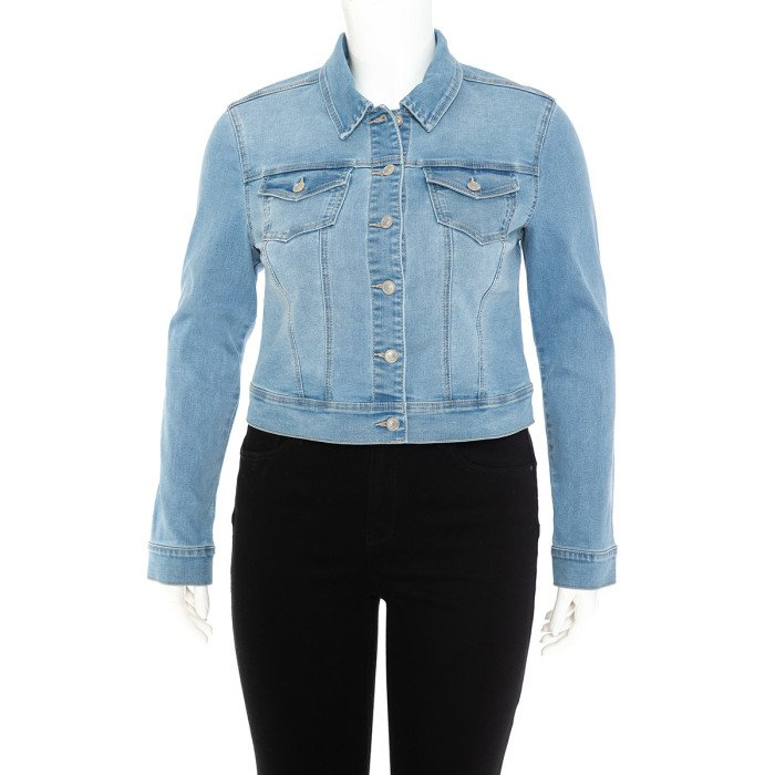 Light wash denim jacket