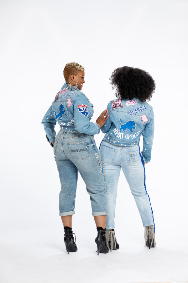 IloveTruArt Collector Denim Jacket-Detroit Streetwear favorite  ($250)©️