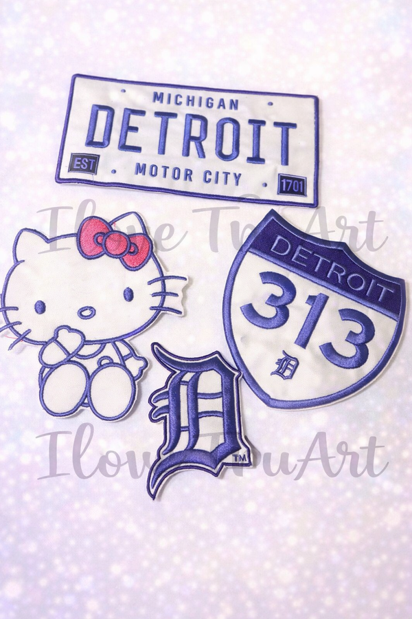 Detroit Patch lavender set by IloveTruArt