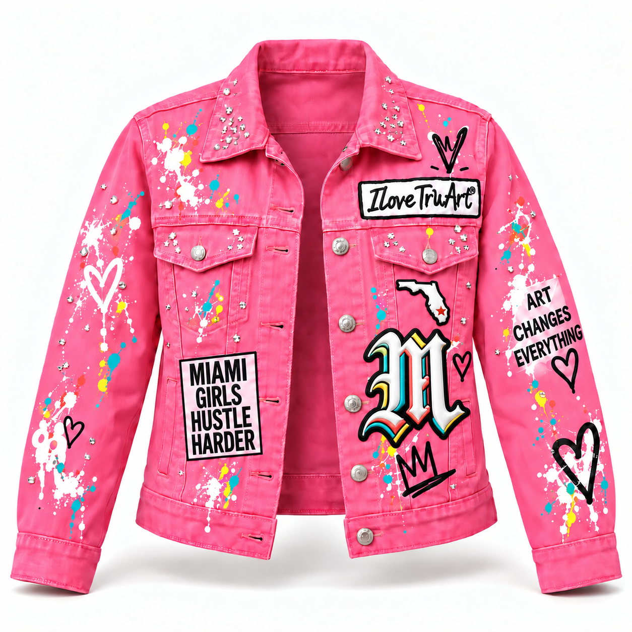 IloveTruArt™ Rare Color Denim Jacket – Limited Edition
