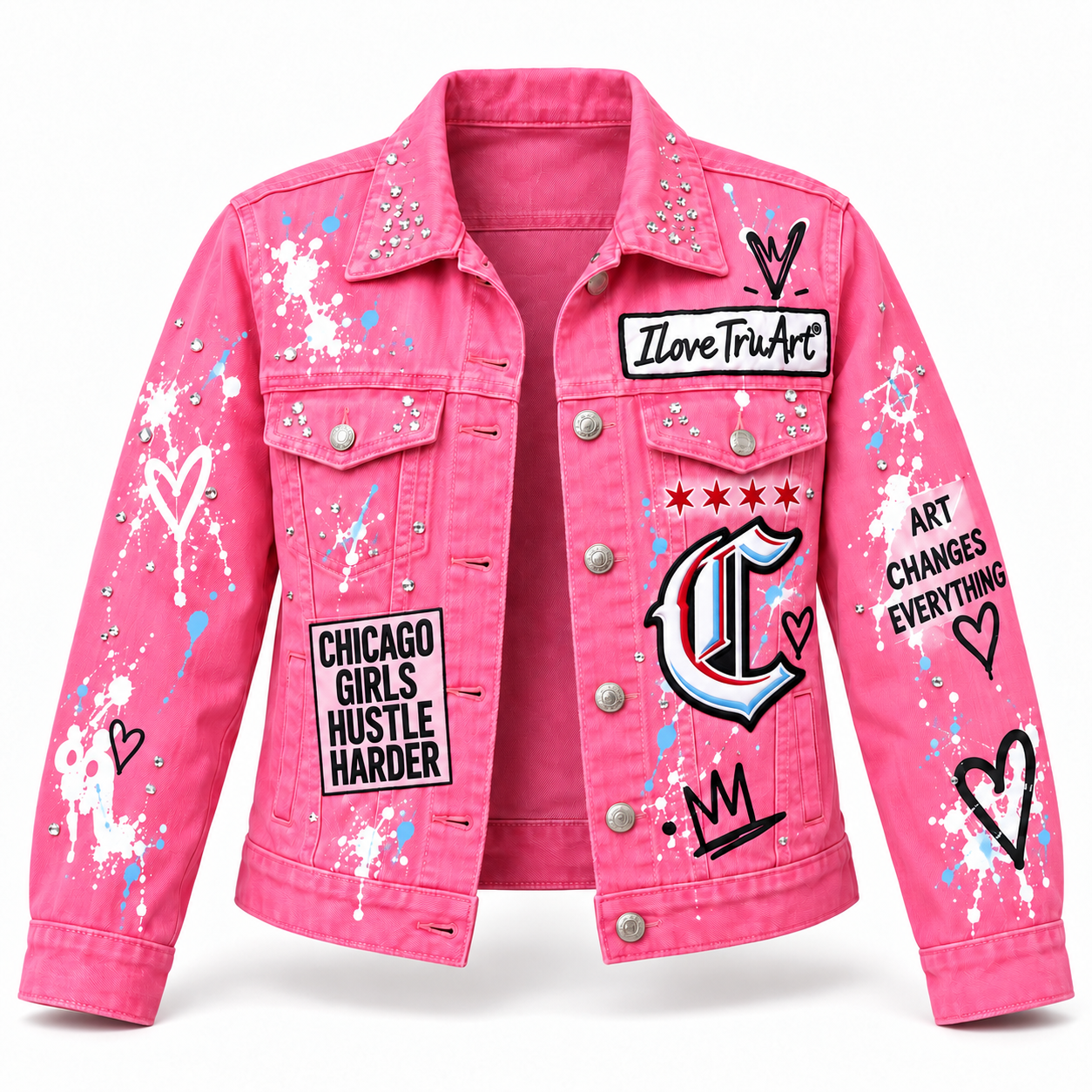 IloveTruArt™ Rare Color Denim Jacket – Limited Edition