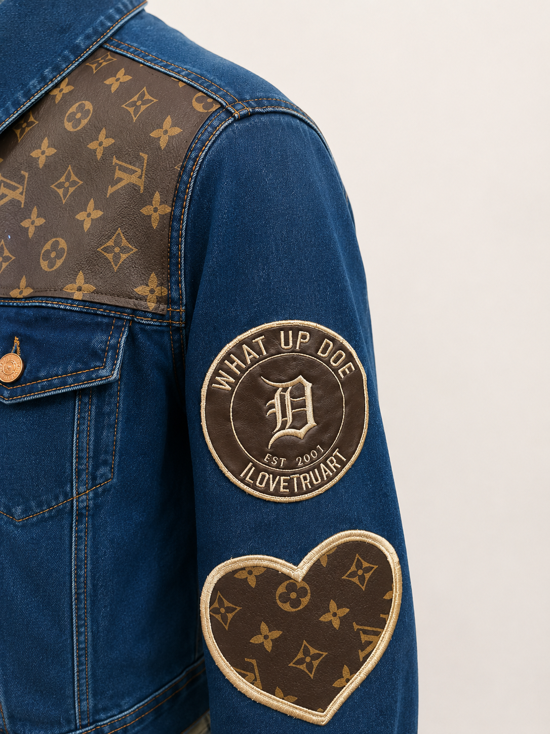 Repurposed LV Detroit Denim by iloveTruArt
