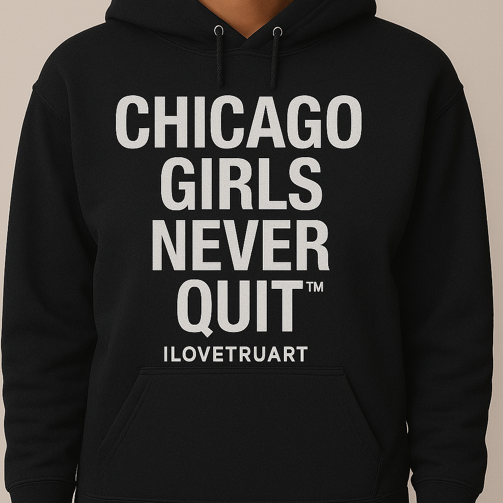 Chicago Girls Never Quit Hoodie by IloveTruArt
