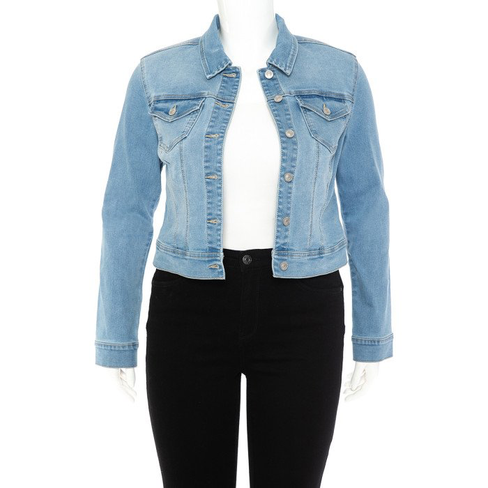 Light wash denim jacket