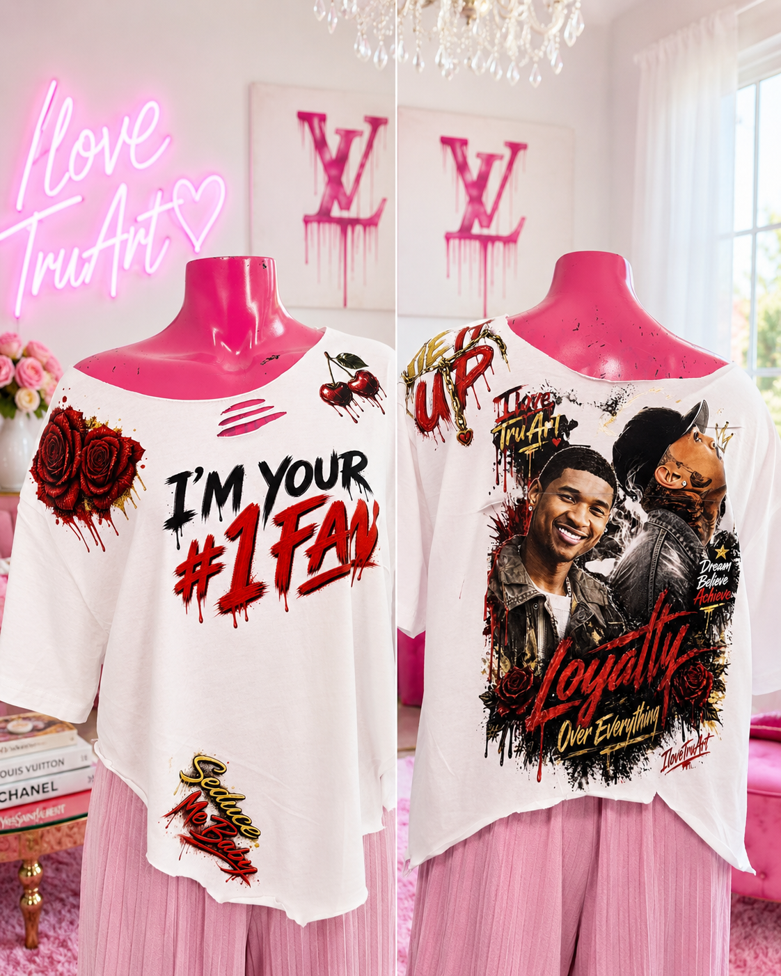 Custom Usher/ Chris Brown Tshirt