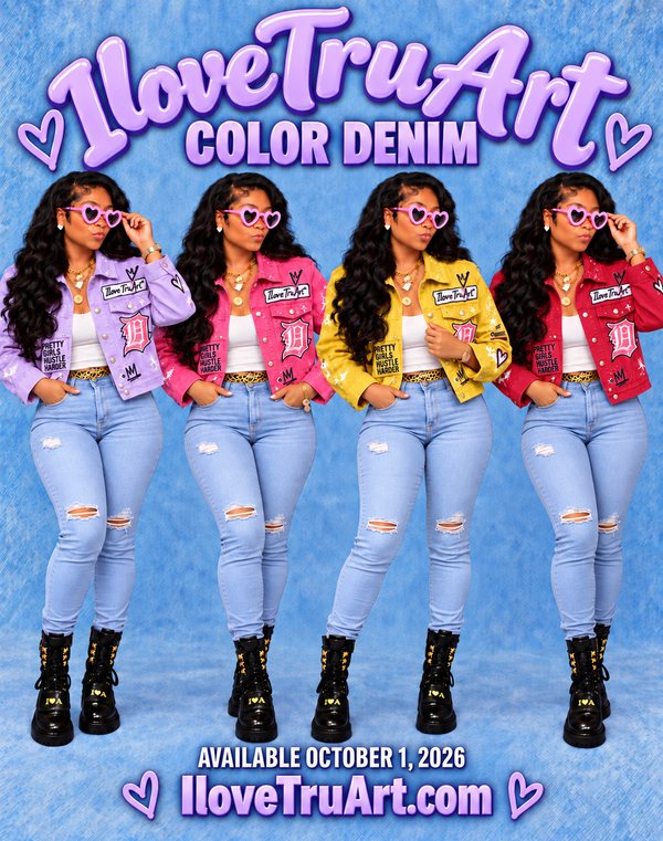 IloveTruArt™ Rare Color Denim Jacket – Limited Edition