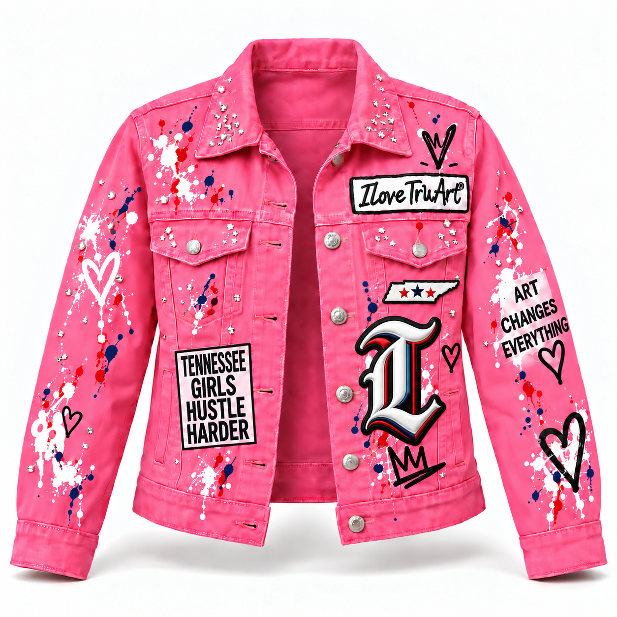 IloveTruArt™ Rare Color Denim Jacket – Limited Edition