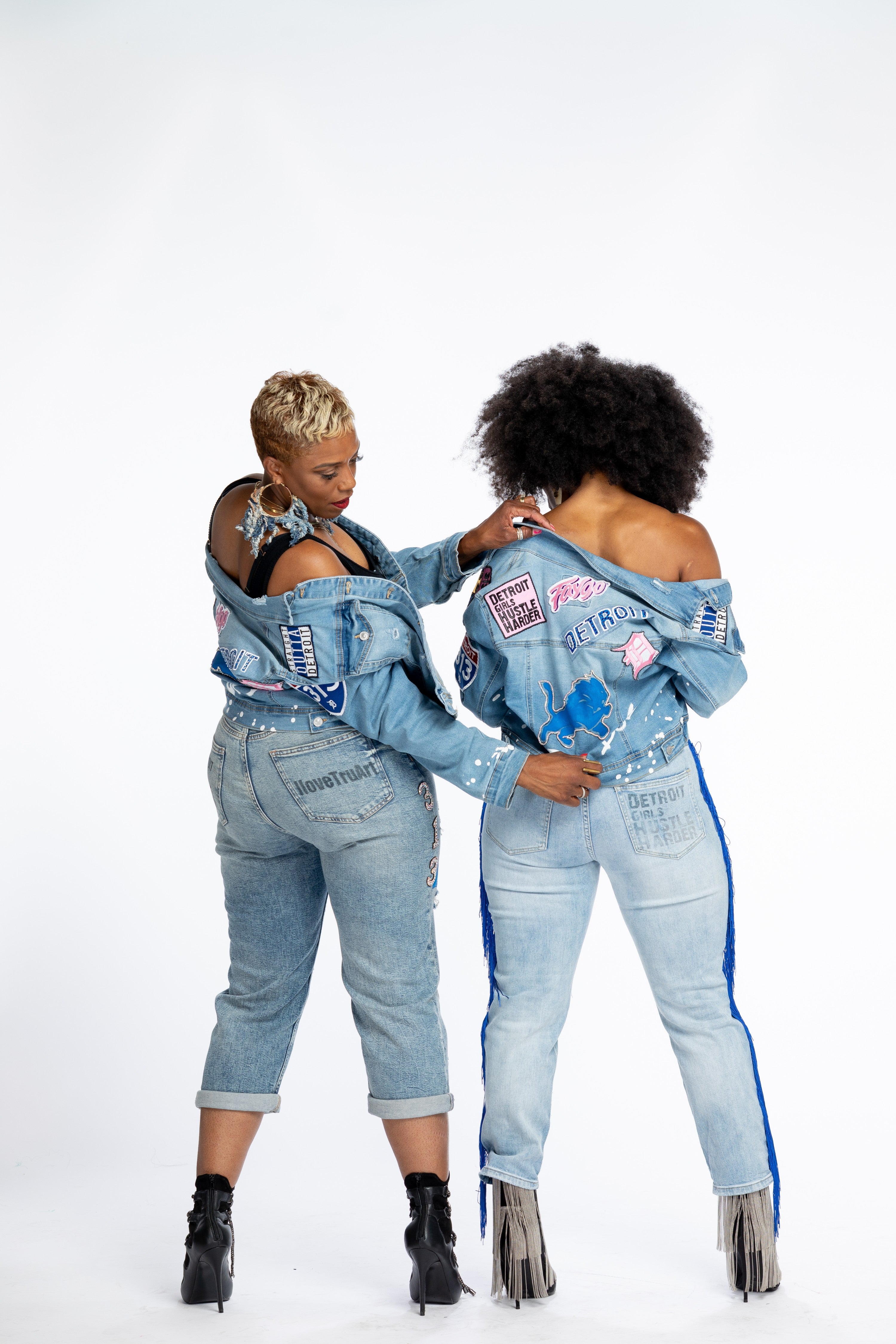 IloveTruArt Collector Denim Jacket-Detroit Streetwear favorite  ($250)©️