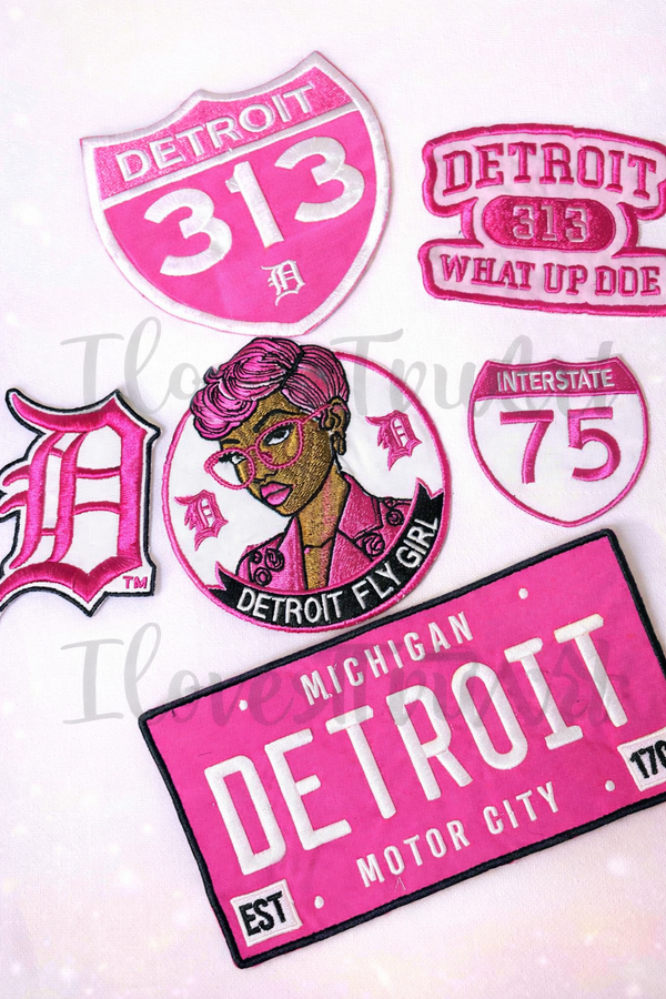 I love Pink Detroit Patches by IloveTruArt ©️