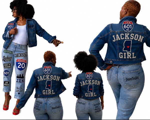 Jackson Girl 601 Custom Denim Jacket | IloveTruArt™