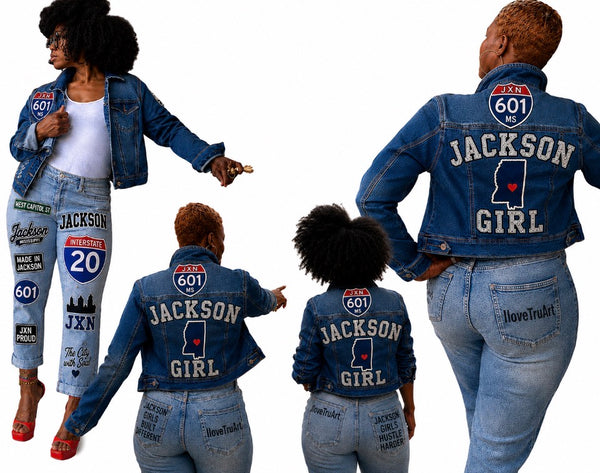 SEO Title  Jackson Girl 601 Custom Denim Jacket | Jackson MS | IloveTruArt™