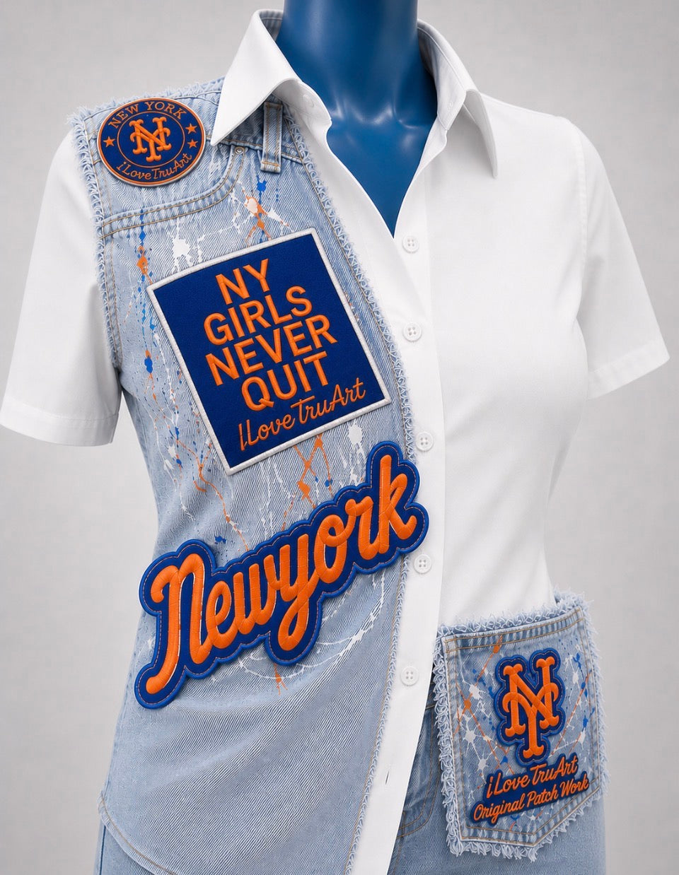 IloveTruArt NY Girls Never Quit Button up limited Edition