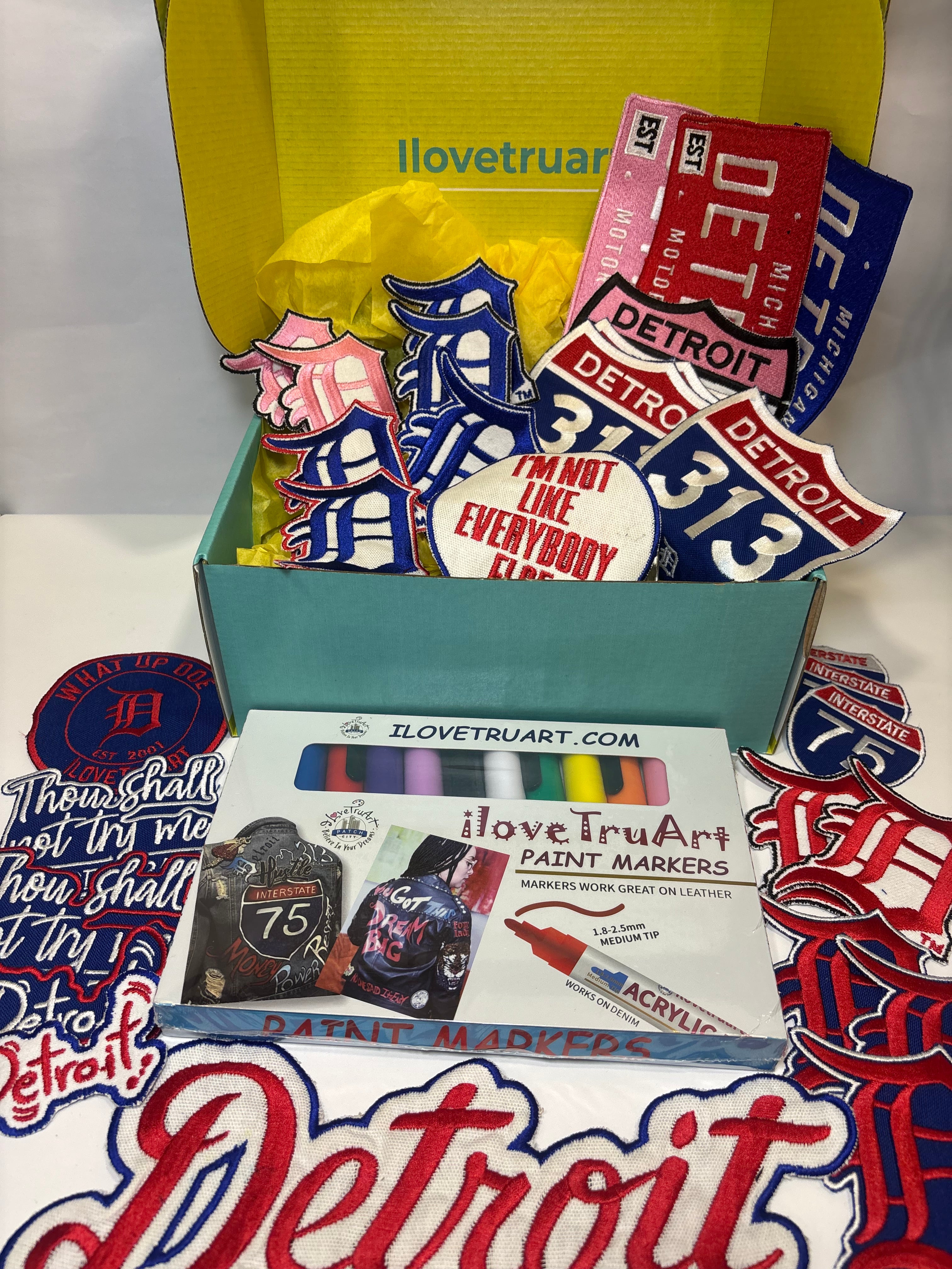 Party Patch Bundle for 5( Includes iloveTruArt  free Paint Markers)