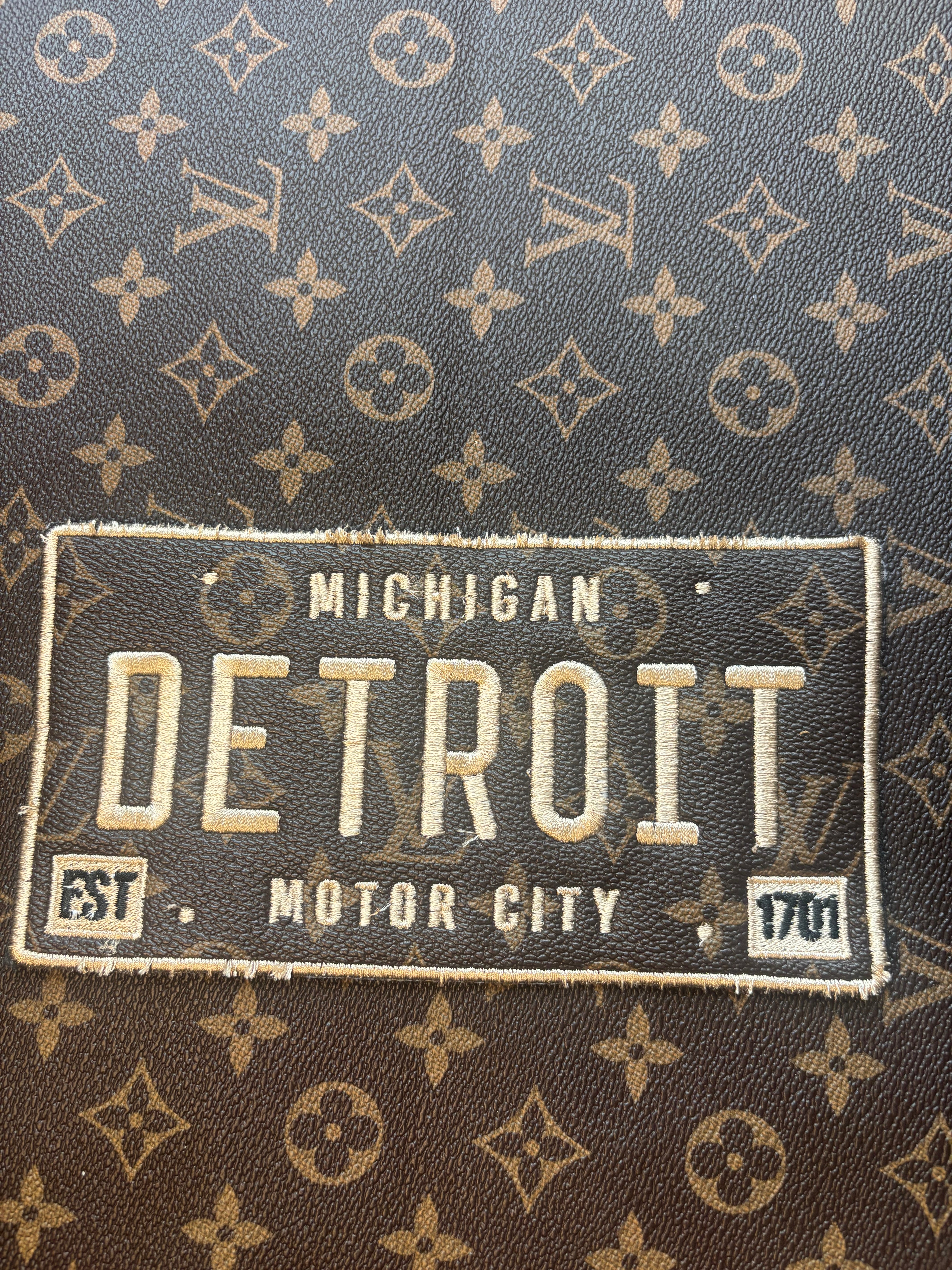 Repurposed LV License Plate