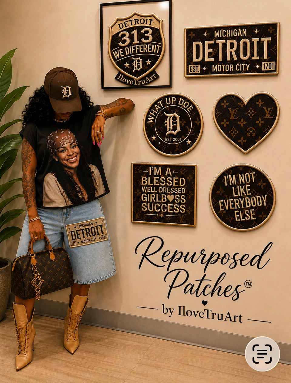 Re-purposed Louis Vuitton Denim by IloveTruArt