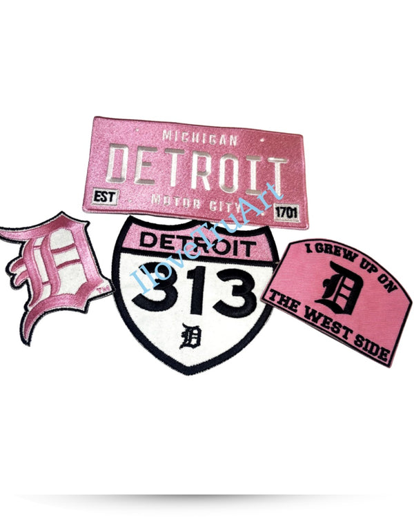 Pretty Pink Detroit Patch Bundle -limited Edition streetwear set ($95)