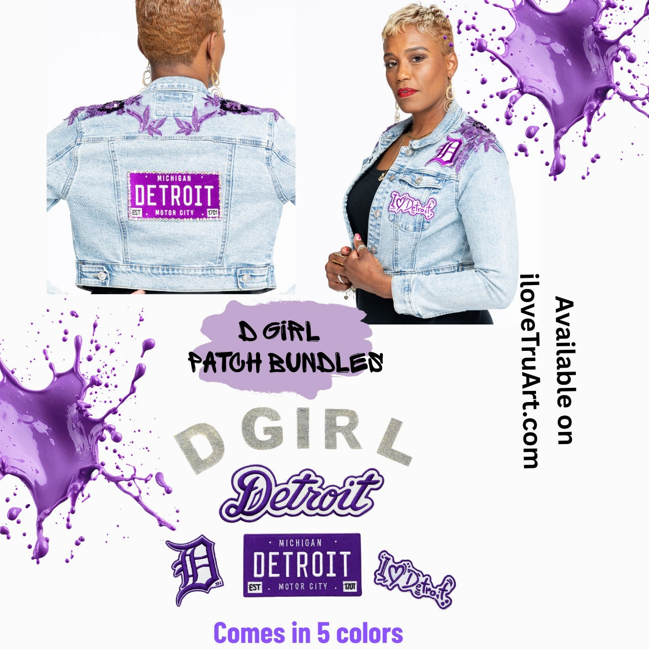 Detroit Girl Patch Bundle